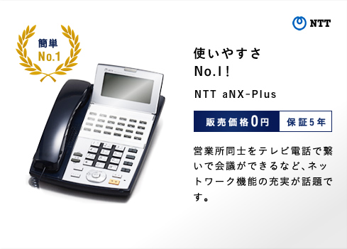 使いやすさNo.1！ NTT aNX-Plus